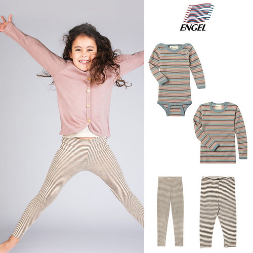 Little 德国ENGEL FW26秋冬儿童宝宝T恤打底裤包屁衣连体衣