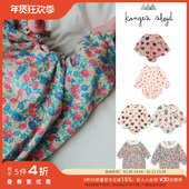 Little丹麦Konges Slojd秋冬FW25女宝长袖 碎花包屁衣连体衣