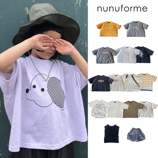 T恤短裤 SS24春夏儿童中性短袖 日本nunuforme Little现货
