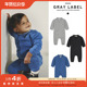 FW24秋冬新生儿宝宝长袖 5件4折Little现货荷兰gray label 连体衣