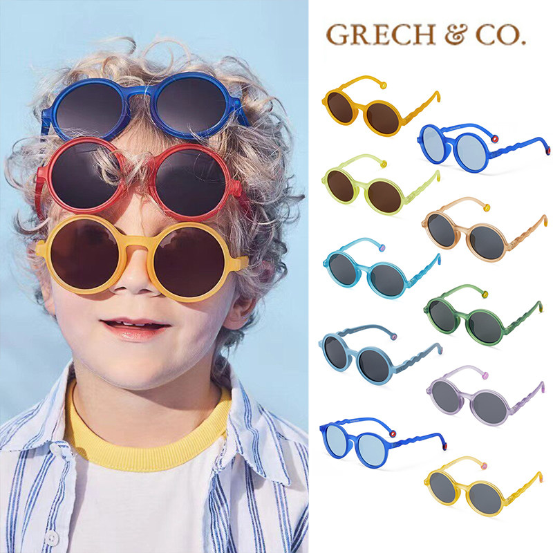 8Z Little现货OLIVIO&CO 春夏儿童太阳眼镜圆形时尚墨镜百搭酷炫