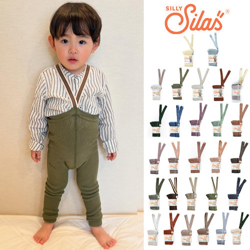 85折Little现货瑞典silly silas NOOS儿童宝宝连裤袜背带袜举重裤