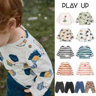 Little现货 葡萄牙 play up FW26秋冬儿童长袖T恤打底衫长裤
