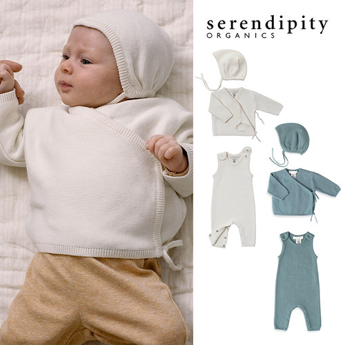 7Z Little现货 丹麦serendipity FW24秋冬新生儿胎帽上衣背带裤