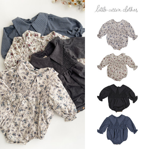 Little现货 Cotton Little Things FW26秋冬女宝长袖包屁衣