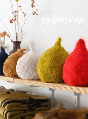 65Z Little现货 日本elfinfolk FW24 秋冬宝宝精灵毛绒绒尖尖帽