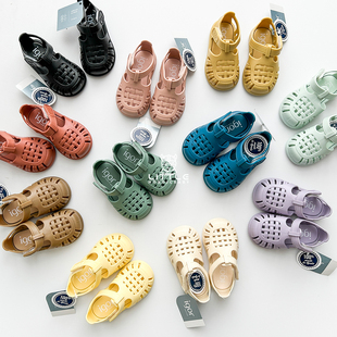 沙滩鞋 85Z新补Little现货西班牙IGOR SS25儿童魔术贴罗马包脚凉鞋