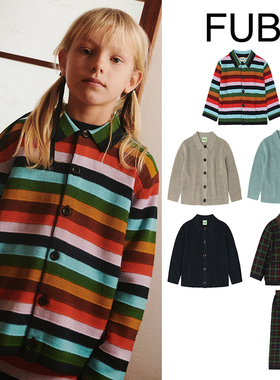 7Z Little现货 丹麦FUB FW25秋冬儿童保暖羊毛外套裤子开衫