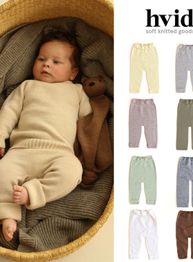 85Z现货Little比利时HVID FW25秋冬新生儿宝宝羊毛针织长裤打底裤