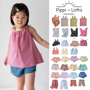 SS25儿童百搭吊带背心骑行裤 lotta 日本pippi 7Z新补Little现货