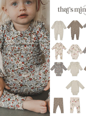 75Z Little现货丹麦thatsmine FW24宝宝儿童包屁衣连体衣打底裤