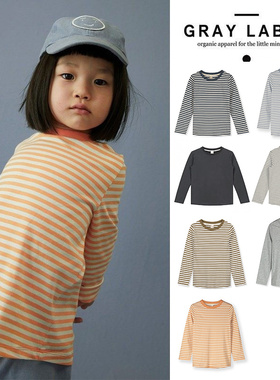 6Z Little现货 荷兰gray label SS26儿童中性有机棉条纹长袖T恤