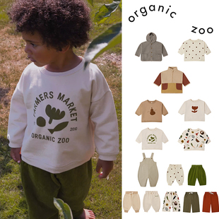 背带裤 FW24冬宝宝套头卫衣裤 zoo 3件5折现货Little英国organic