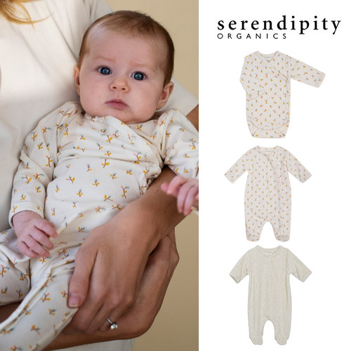 7Z Little现货 丹麦serendipity FW25新生儿印花连体衣包屁衣