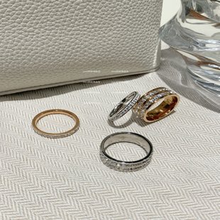 满天星轻奢冷淡风钛钢不掉色戒指女满钻ins高级感指环精致气质新