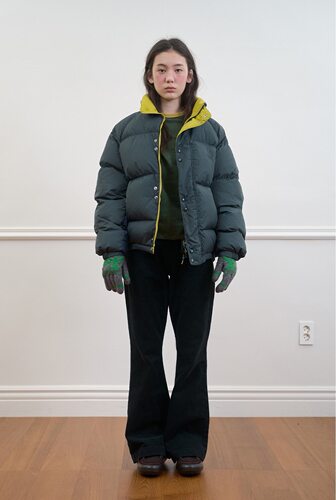 现货PREON工厂自制冬季新款时髦撞色拼色双面羽绒服外套nocontent