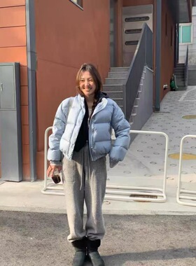 现货PREON工厂自制秋冬新款松紧腰保暖羊毛休闲宽松卫裤tannat风