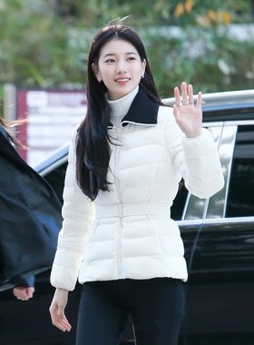 排单PREON工厂自制秀智同款气质轻薄款羽绒服收腰显瘦外套