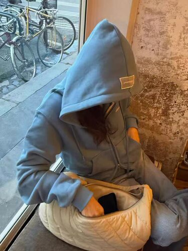 现货PREON自制休闲连帽百搭卫衣外套sienne同款