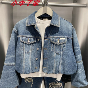 47D725G国内CK 女士夹棉牛仔外套 Jeans25秋冬新款