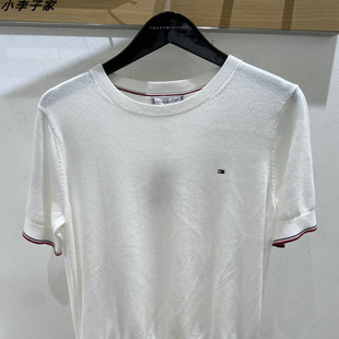 WW38724国内Tommy25女士秋冬新款纯棉短袖针织衫