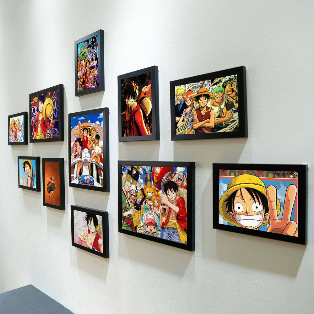 新款卧室海贼王挂画海报壁画动漫相框/画框