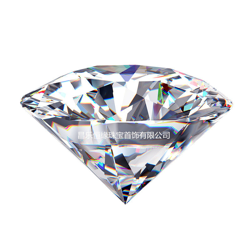 D色 超白超闪  莫桑钻 八心八箭 裸石订制18K白金莫桑石戒指定制