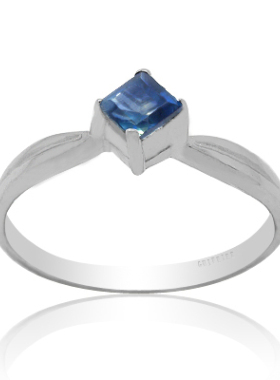 贵菲尔    925银天然蓝宝石戒指cy-K076