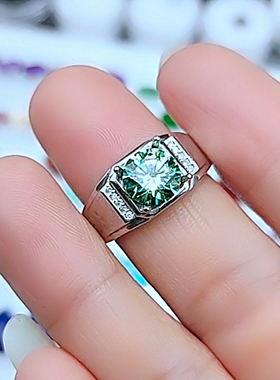 纯银克拉莫桑戒指空托