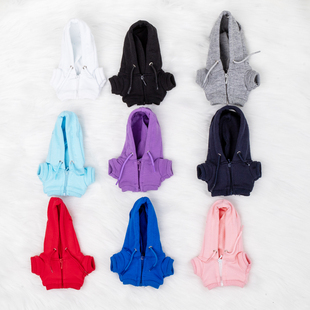 17CM拉布布Labubu马卡龙用衣服娃衣拉链卫衣可爱礼物可定制印花