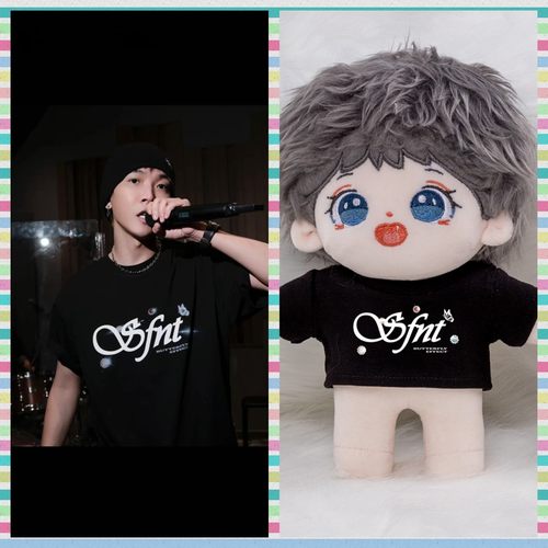 10/15/20cm棉花娃娃衣搪胶公仔穿TizzyT蝴蝶效应演唱会同款T恤