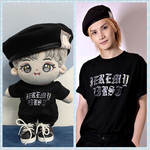 10cm20cm娃衣现货明星同款贝雷帽T恤mirror李骏杰Jeremy棉花公仔