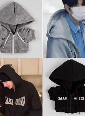 101520CM娃衣现货拉链连帽卫衣Stray Kids方灿金昇玟同款衣服应援