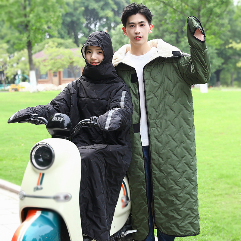 防水保暖男女通用挡风衣加绒加厚