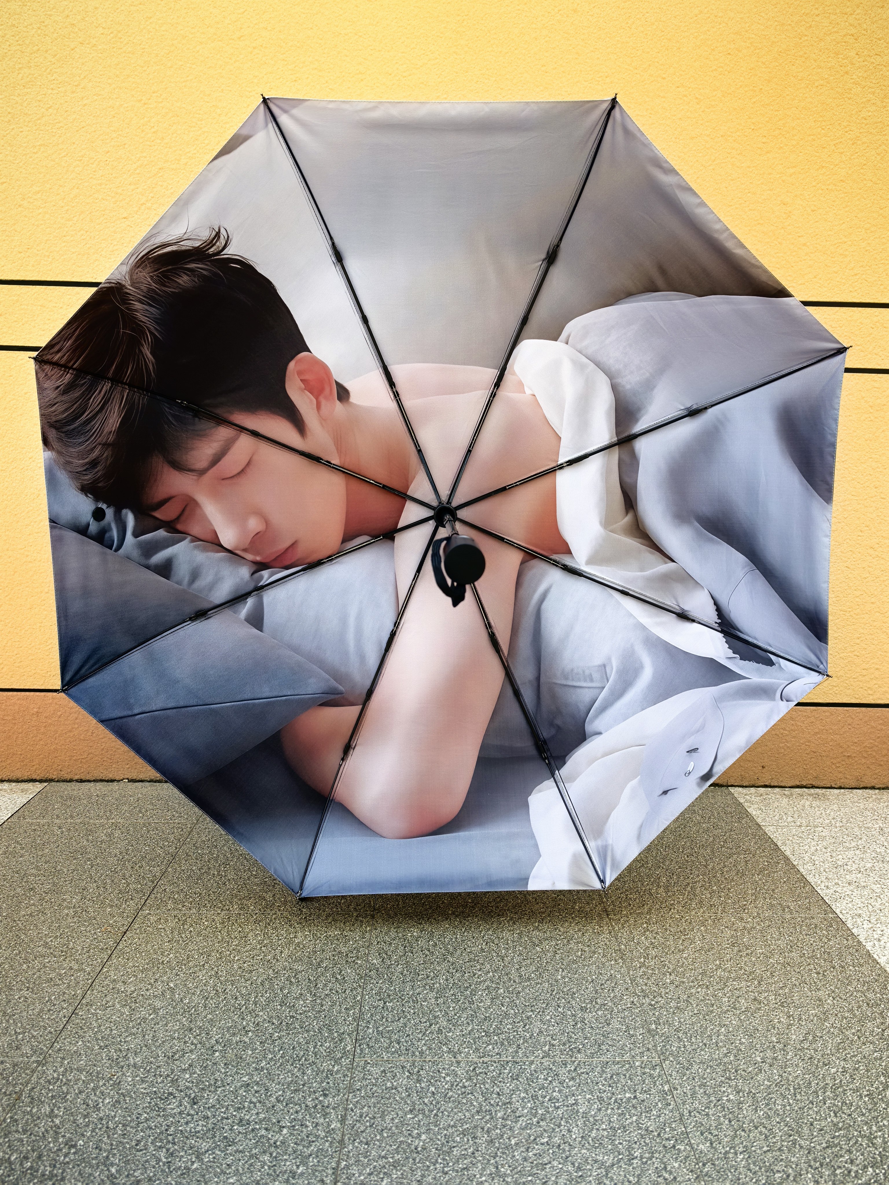 明星周边井柏然腹肌雨伞 三折自伞