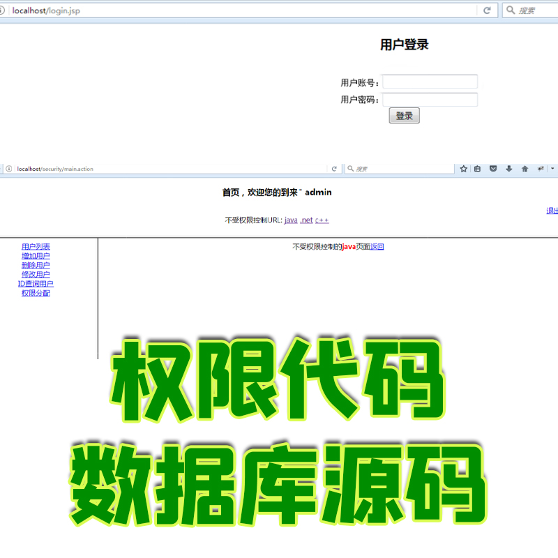 spring+security+hibernate+struts2权限java jsp源代码数据库web