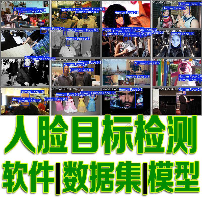人脸检测数据集模型yolo实时训练标注机器深度学习python自动识别