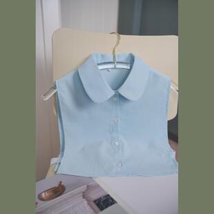 软甜梦乡~奶fufu干净baby蓝灯芯绒纯棉软糯保暖假领子女