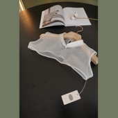 新中式 风清雅文艺风干净气质小立领白色丝缎盘扣内搭欧根纱假领子