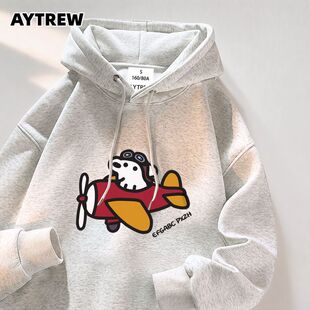 AYTREW新款秋冬季潮流港风韩版爆款男女小众百搭休闲连帽套头卫衣