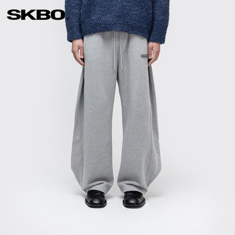 SKBO 美式解构重磅时尚弯刀卫裤男秋冬通勤宽松直筒休闲运动裤,男装,卫裤,淘宝优惠券,粉丝福利购,淘宝优惠卷