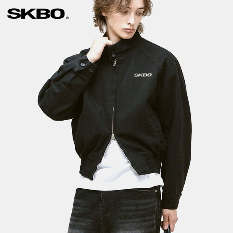 SKBO 美式高街cleanfit外套男秋春季短款高级感痞帅风夹克外穿,男装,夹克,淘宝优惠券,粉丝福利购,淘宝优惠卷