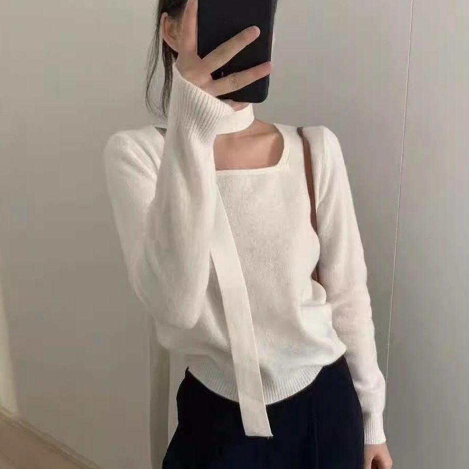 2025春季新款时尚高级感超好看开叉内搭上衣,女装/女士精品,毛针织衫,淘宝优惠券,粉丝福利购,淘宝优惠卷