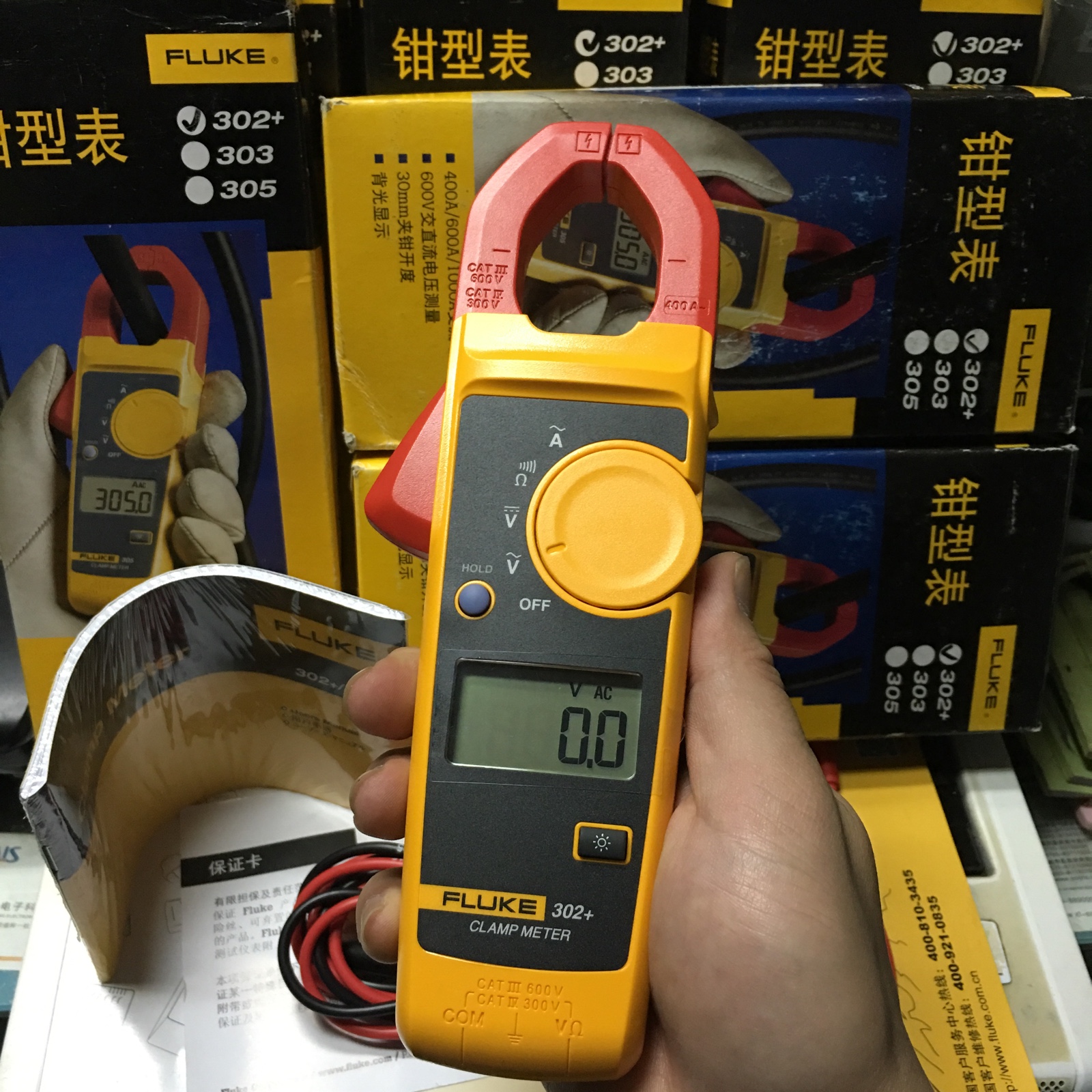 福禄克数字钳形表 二手Fluke302+/317/319 原装正品 实体店样板表