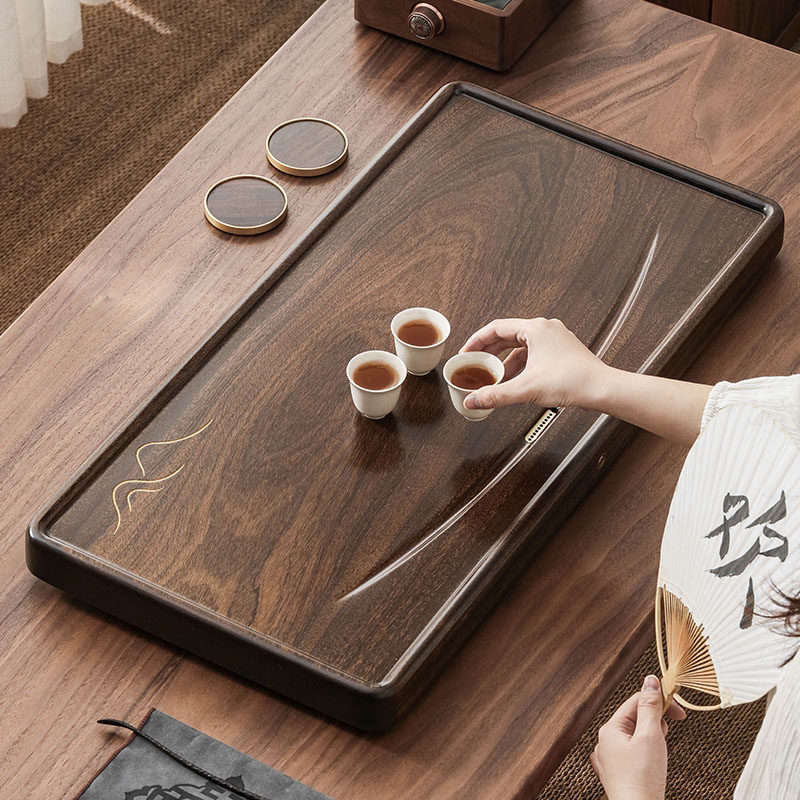 茶盘实木家用整块天然原木茶托客厅简约现代年轻人高档茶海小茶台