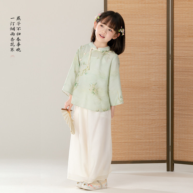 女童新中式旗袍宝宝儿童汉服