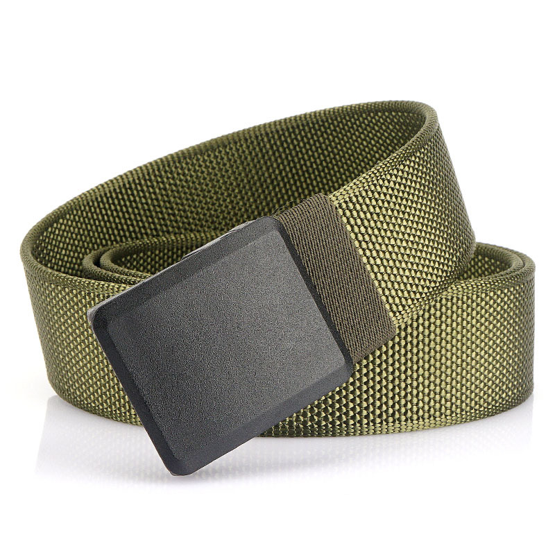 新款Nifco扣具无金属塑钢胶扣男士尼龙耐用腰带起鼓珠纹商务学生