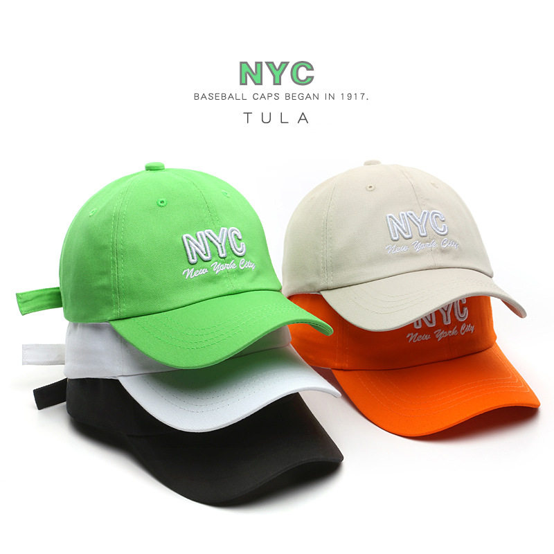 Korean version of the Japanese ins Letter embroidery NYC Baseball cap spring and autumn Metrosexual motion leisure time Sunscreen sunshade Hatin the Accessories/Leather belt/Hat/Muffler , Hat  category - from Buy2taobao.com to provide professional Taobao agent buy service