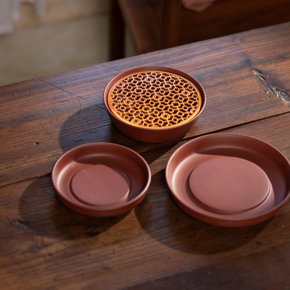 朱泥紫砂壶垫茶托壶承圆形沥水养壶壶托零配功夫茶具配件隔热底座,餐饮具,茶托,淘宝优惠券,粉丝福利购,淘宝优惠卷