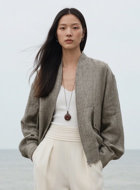 COMMON VALUE「 河堤 La jetee 」新中式禅意领小夹克 拉链短外套